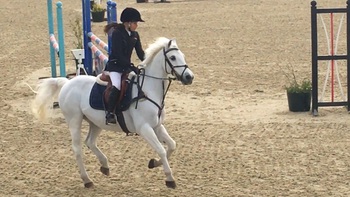 Seaton’s Lola Tremlett aged eleven secured first place last month at Tall Trees Arena in the Schools 70cm League Class